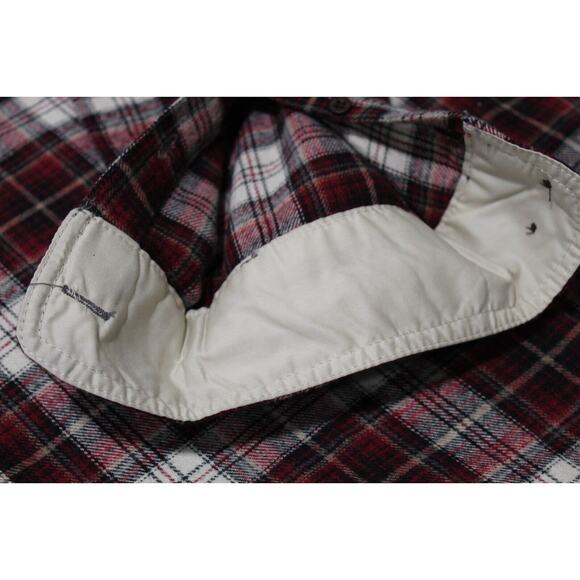 North River Men's XXL Red Tartan Plaid Button-up LS Flannel Shirt XXL Outdoors - Picture 7 of 13